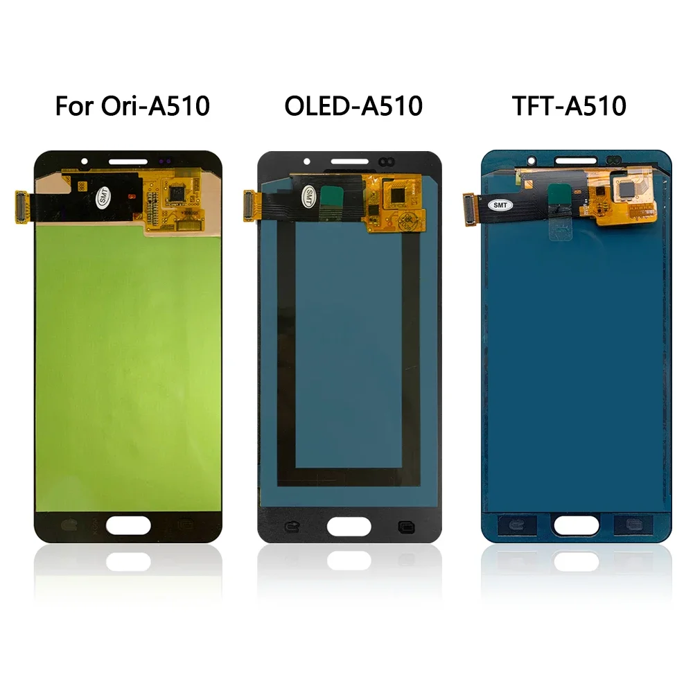 A5 2015 2016 2017 5.2\'\'For Samsung 5.0\'\'For Ori A500 A510 A520 LCD Display Touch Screen Digitizer Assembly Replacement