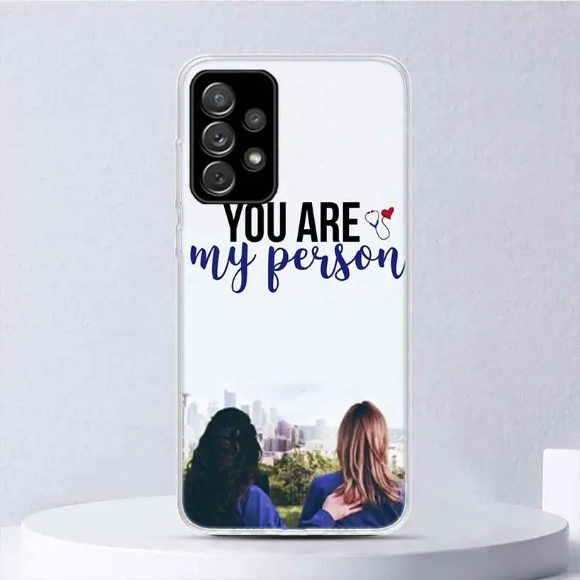 Greys Anatomy Person Soft Case For Samsung Galaxy A52 A53 A54 A32 A34 A22 A24 A12 A14 Phone Cover A33 A23 A13 A02S A03S A04S A72