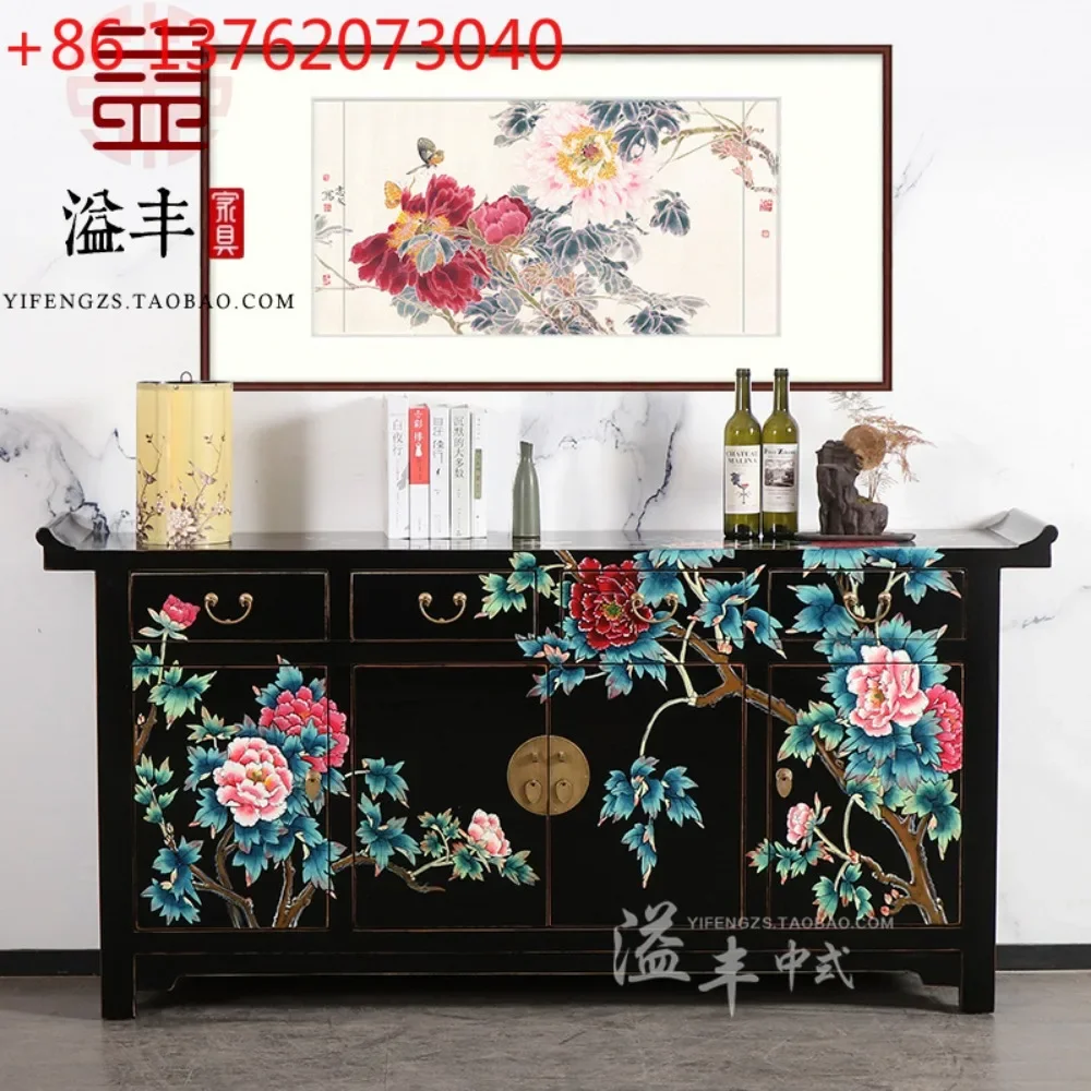 

New Chinese painted sideboard, entrance cabinet, head storage