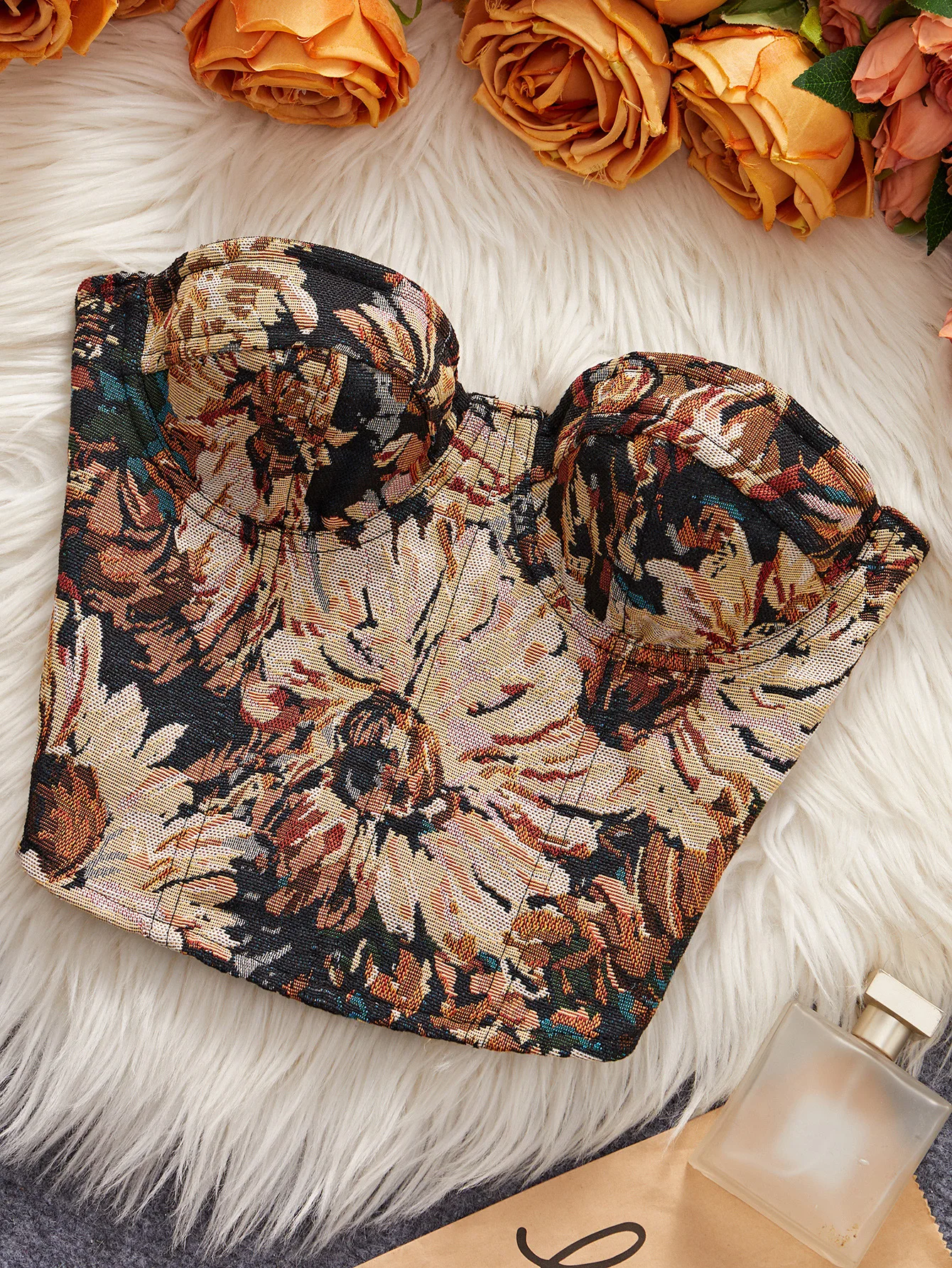 Mehrfarbiger Damen-Unterwäsche-Bodyshaper mit Bügel, Schulterfreies Bauchkontroll-Schlankheits-Bustier-Top, Größen S-XL, Bestseller – Detail 10