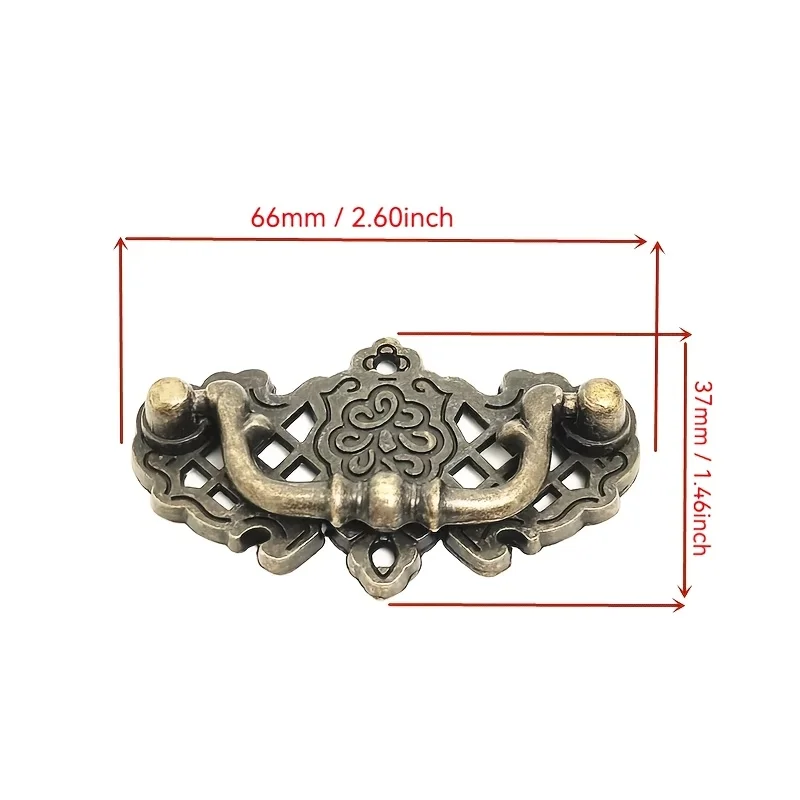 4 sets of new Chinese-style furniture hardware drawer pulls, Chinese-style drawer handles, with screws
