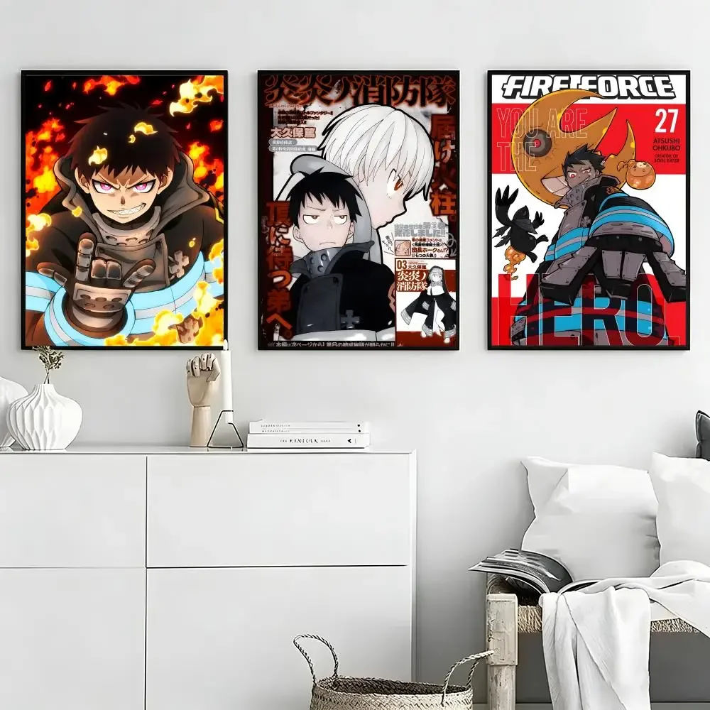 F-Fire Force Poster High-quality vintage prints & posters for home, bar, cafe, aesthetic wall art.