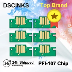 Chip de cartucho PFI107 PFI 107 para impresora Canon, cartucho de tinta de repuesto, PFI-107, IPF670, IPF680, IPF685, IPF770, IPF780, IPF785