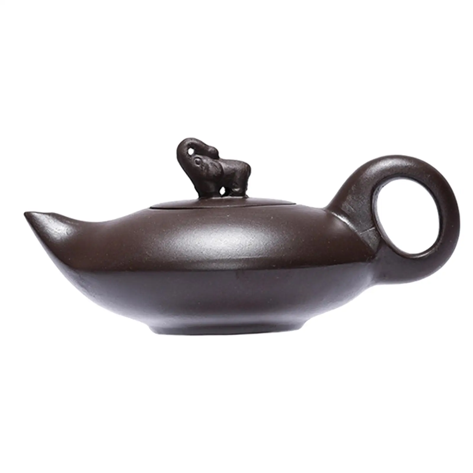 Purple Clay Teapot Kung Fu Teaware Traditional Chinese Tea Kettle Smooth Elephant Design Tea Ceremony Accessories for Kitchen