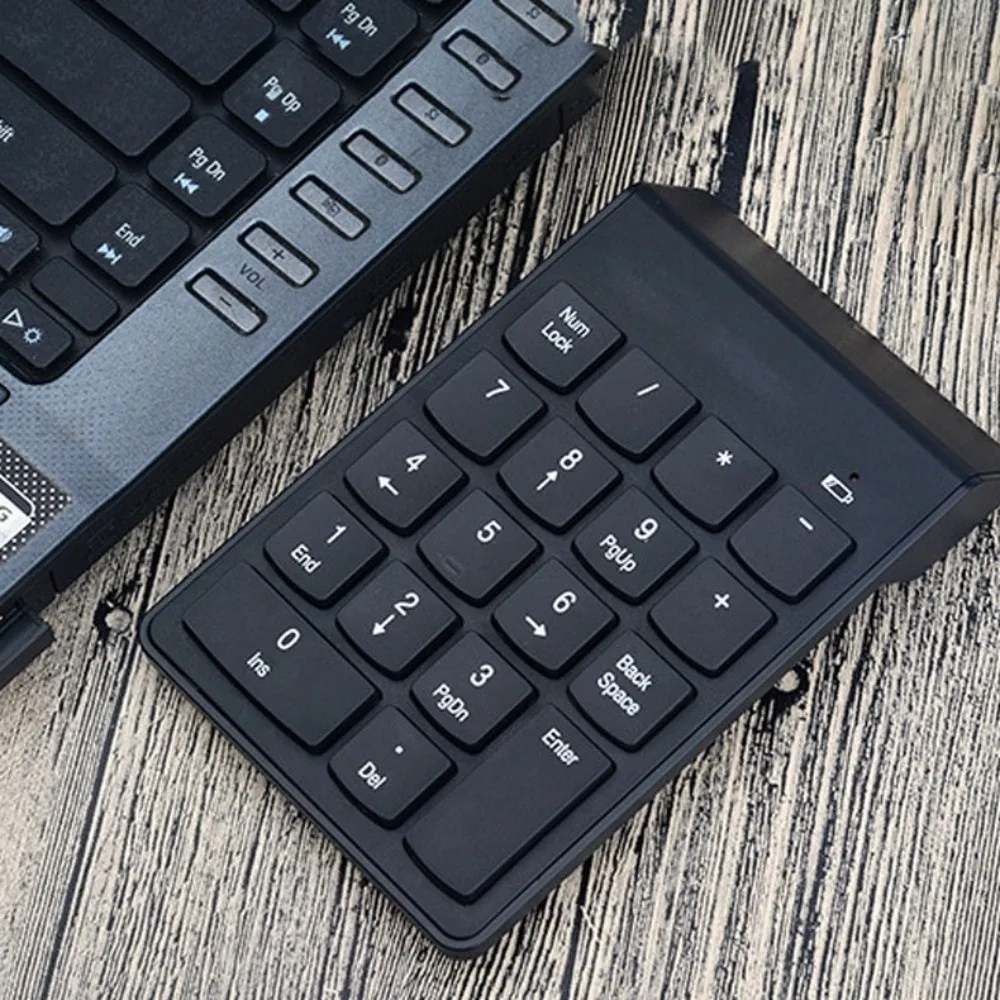 

2.4G Wireless Wireless Keyboard 18 Keys Slim Design Mini Digital Keypad Ergonomic Calculator Wireless Numeric Keypad Finance