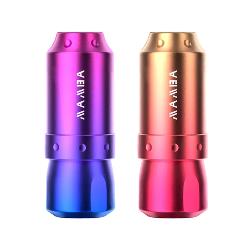 Pluma de tatuaje corta y fresca, máquina de tatuaje de bajo ruido con Motor personalizado de 3,5mm, maquillaje permanente, cuerpo de artista