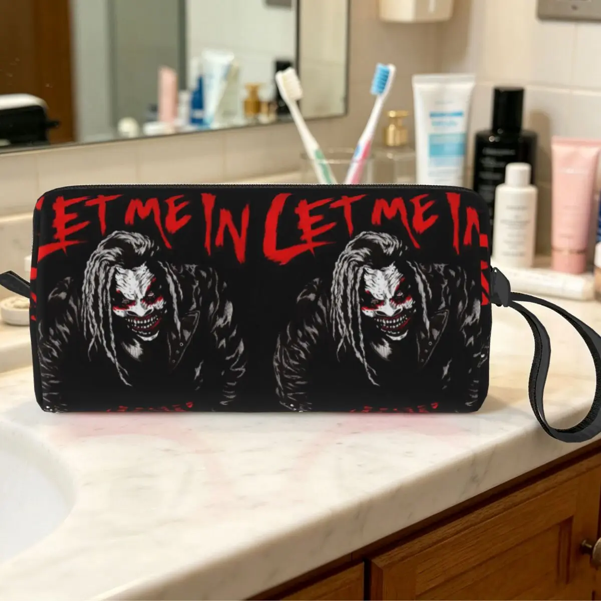 Bray Wyatt Vintage The Fiend Comics Makeup Bag Cosmetic Organizer Toiletry Cosmetic Bag for Women Beauty Travel Pencil Case