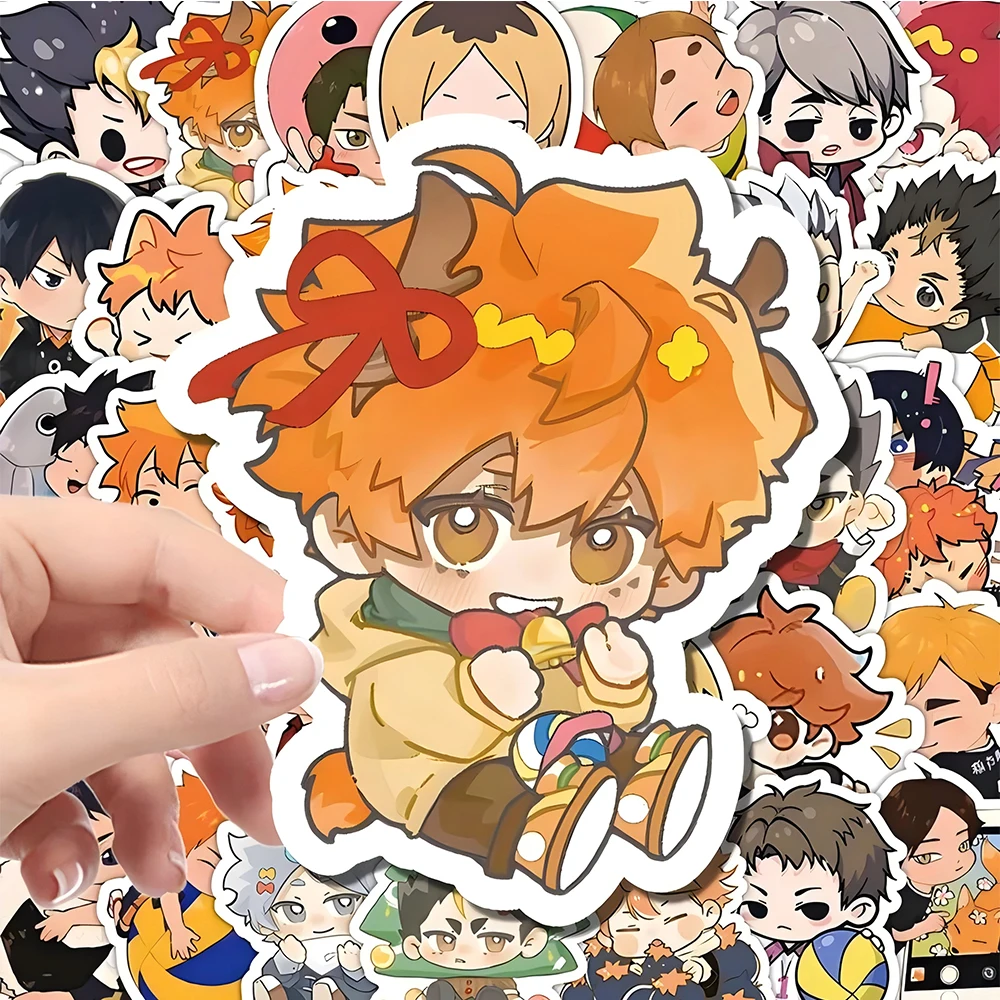 

10/30/60pcs Cartoon Haikyuu!! Cute Stickers Decal DIY Motorcycle Luggage Suitcase Car Bike Cool Volleyball Anime Sticker Kid Toy