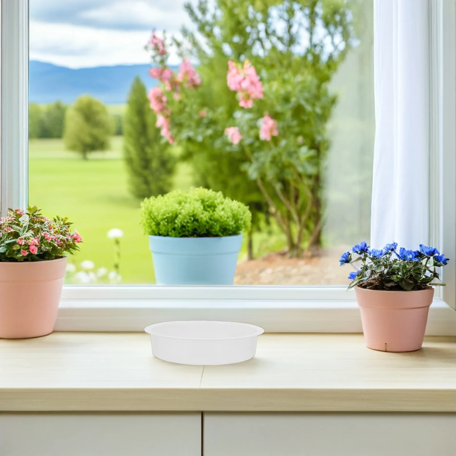 

6Pcs Bird Water Bowl Plastic Outdoor Feeding Basin Birdbath Tray Easy Clean Garden Patio Bird Water Bowl Bath for Birds