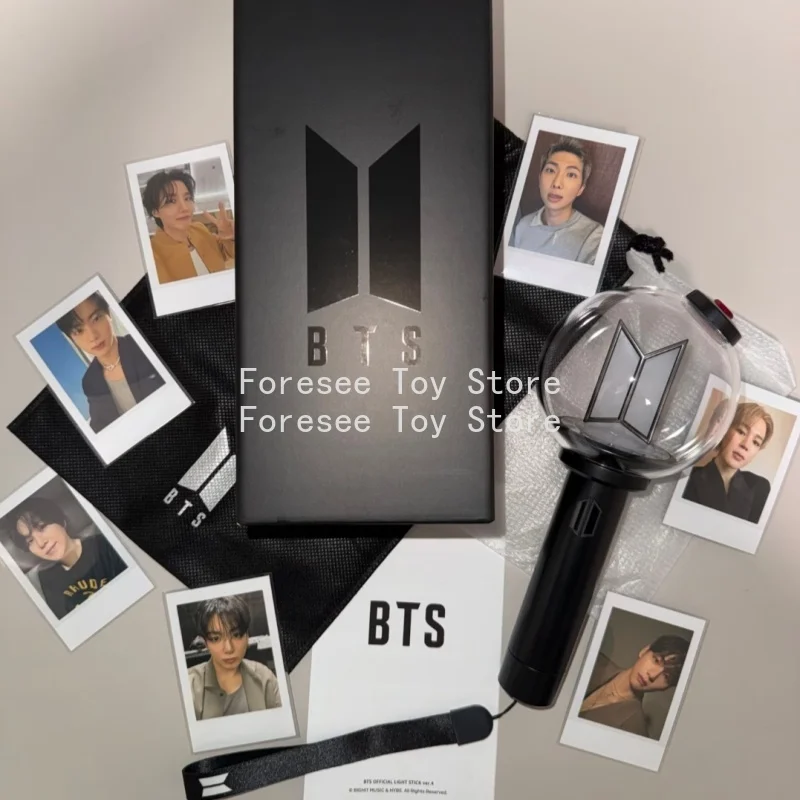 Nuevo Light Stick de BTS Army de Cuarta Generación VER.4, Mercancía para Conciertos, Cubierta Protectora de Base, Accesorios con Nombre, Regalos