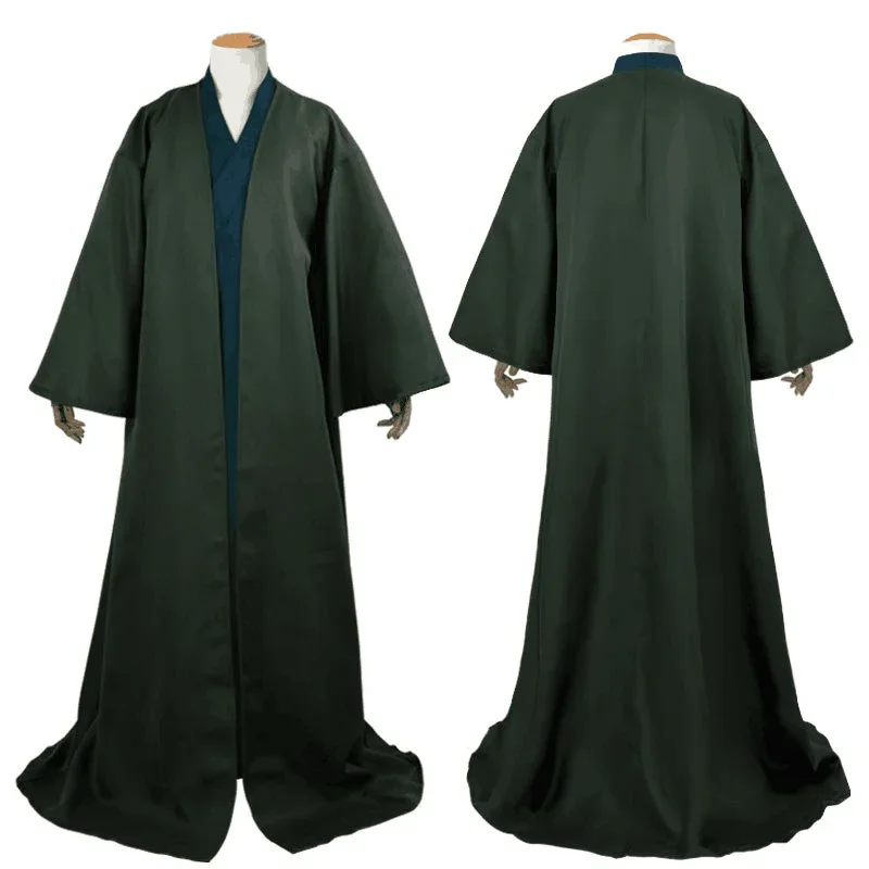 Adulto Lord Voldemort Costume Cosplay mantello di Halloween lungo Party Robe Cape School Unifrom Outfit Stage Performance abbigliamento