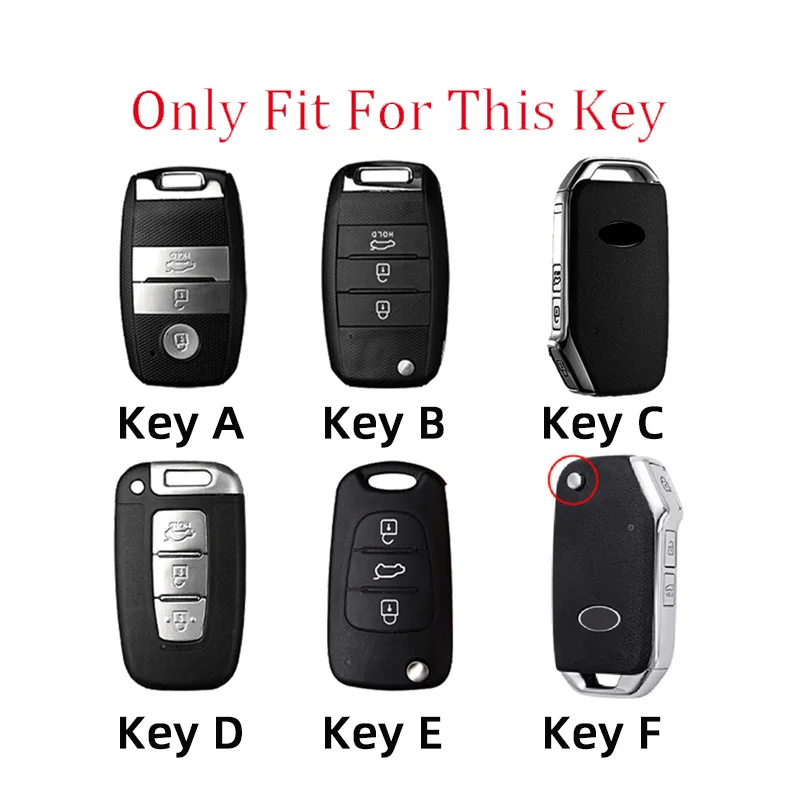 Zinc Alloy Car Key Case Cover For KIA Sportage RIO Soul Optima Ceed PRO K5 K2 Pride for Hyundai i20 i30 ix20 ix35 Elantra Accent