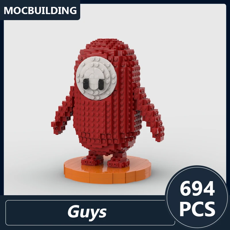 

Red Guys Model Moc Building Blocks DIY Assembled Bricks Creative Educaitonal Display Toys Collection Xmas Gifts 694PCS