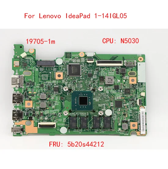 

Lot 19705-1m motherboard For Lenovo IdeaPad 1-14IGL05 laptop motherboard fru: 5b20s44212 with cpu n5030 100% test work