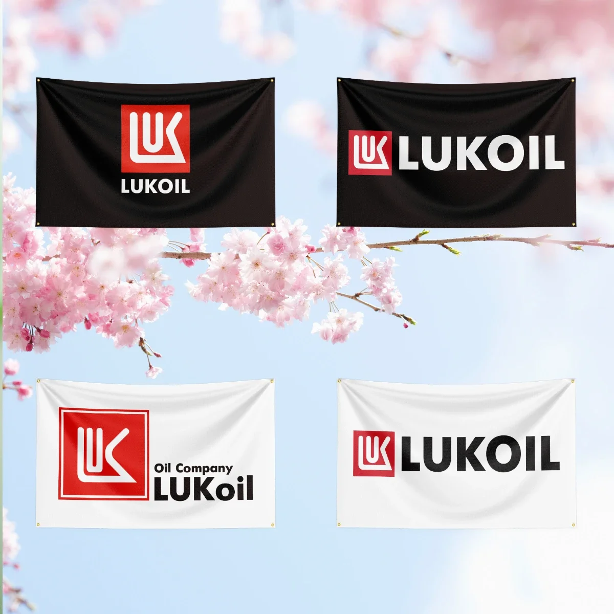 L-LU-K-O-I-L Fuel Flag For Oil Station Garage Tuning Workshop studio fan collection home ornament