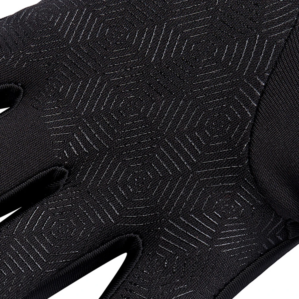 

Windproof Touchscreen Gloves Black for Cycling Activities Winter Gloves Cold Weather Cycling Accessory