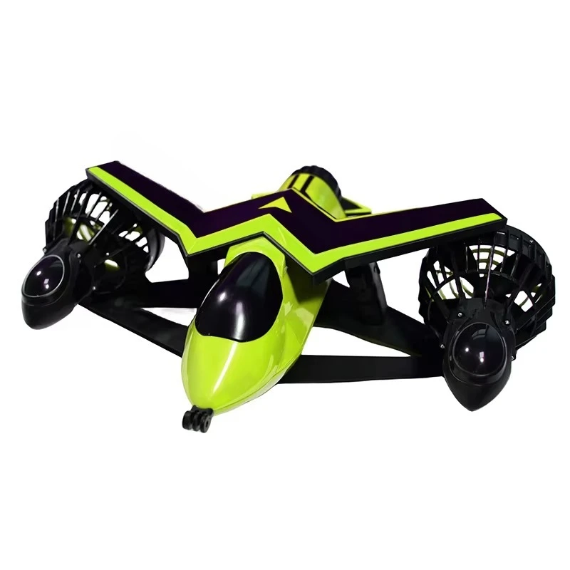 Underwater flight and swimming boosters with dual battery system, capable of diving up to 30m, easy to operate