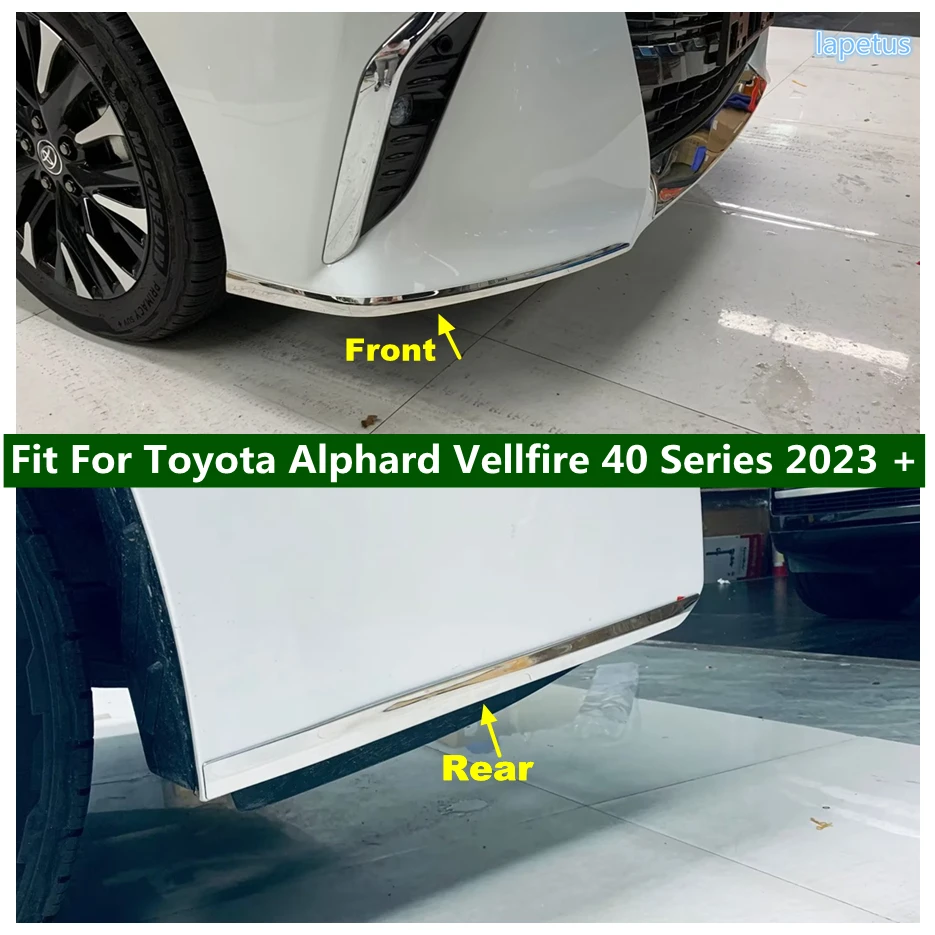 

Front & Rear Bumper Corner Anti Scratch Protect Decor Cover Trim For Toyota Alphard Vellfire 40 Series 2023 2024 Car Accessories