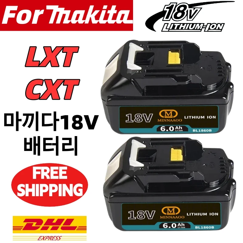 

100% оригинал для Makita 6,0 Ач 18 В аккумуляторная батарея для Makita 18 В BL1830 BL1830B BL1840 BL1840B BL1850 электроинструменты