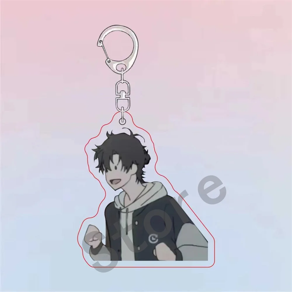 Anime Link Click Rin Charles Lucas Keychain Acrylic KeyChain  Kawaii Bag Pendent Cheng Xiaoshi Lu Guang Cartoon Keyring