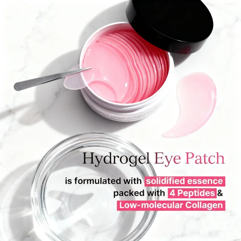 

Коллагеновые гидрогелевые патчи для глаз Pretty in Pink Peptide (60 пластырей) — уменьшающие морщины, лифтинг и осветление для гладкого, сияния под Э.