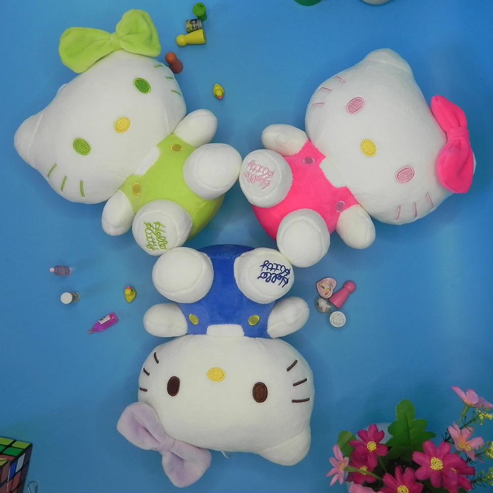 20cm Sanrio Plush Doll Toys Kawaii Hello Kity Plushies Cute Stuffed Animal Hello Kity Plush Toys Birthday Gifts For Children