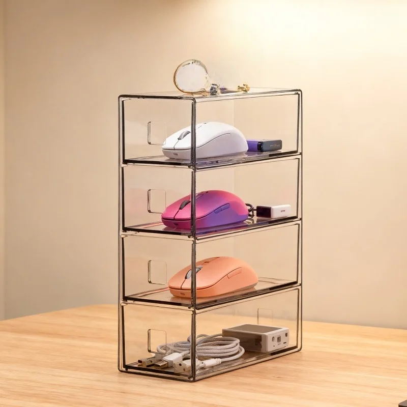 Mouse Storage Box for Logitech Gaming Mouse GPW Mouse Display Desktop Storage Rack Dustproof Waterproof for 4layer/5layer