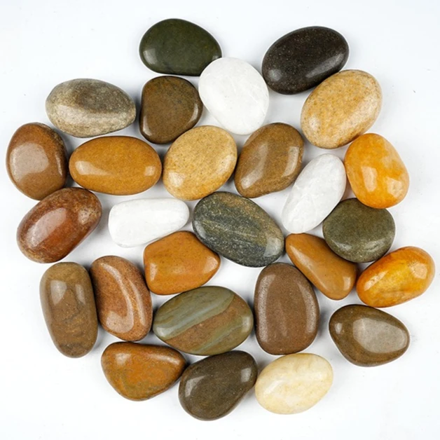 Factory Direct Compatible with Natural Colorful Pebbles Paving Landscaping Rain Flower Stone Rough Stone Goose Soft Stone
