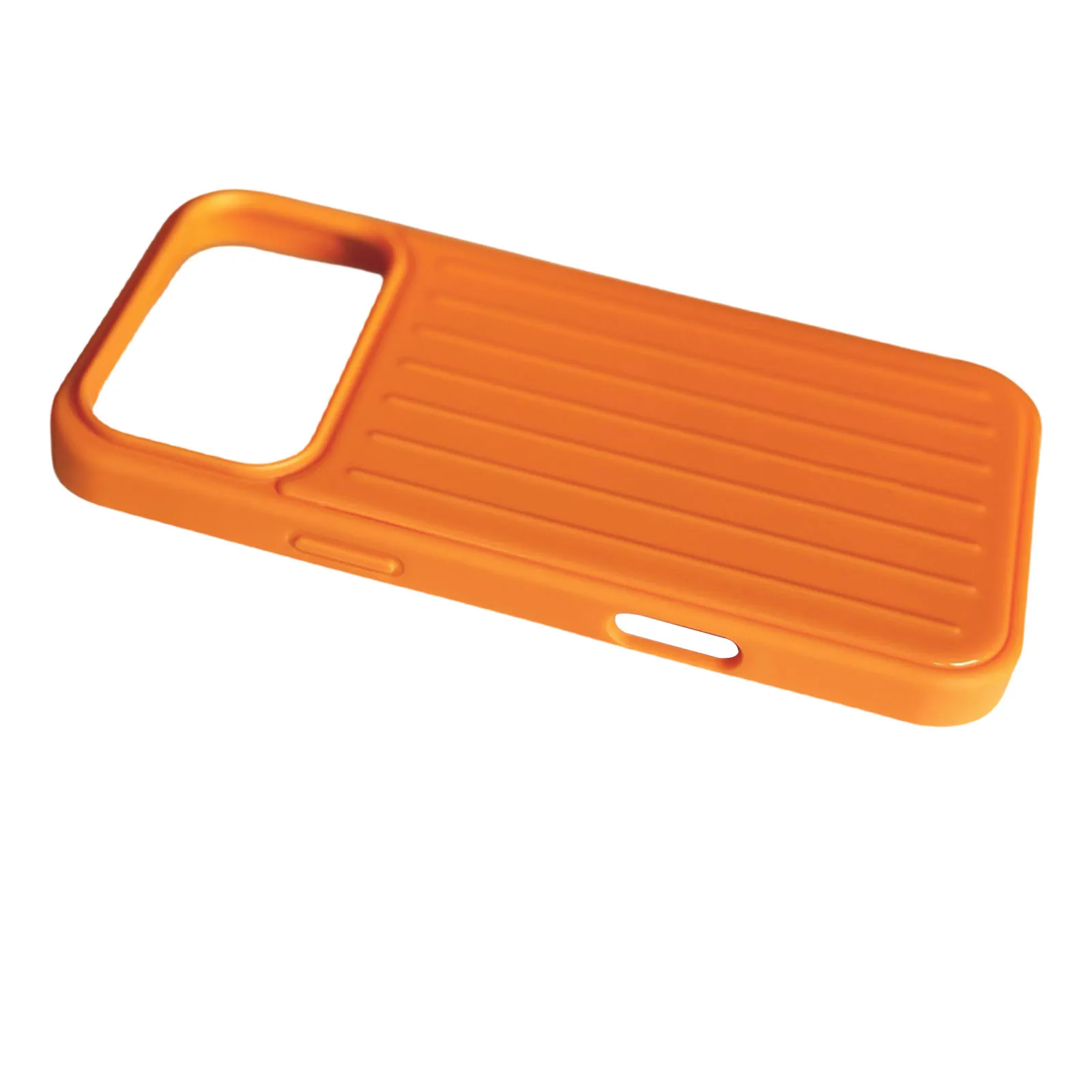 حافظة لهاتف آيفون 17 برو ماكس و17 برو مغناطيسية مقاومة للصدمات باللون البرتقالي، حقيبة مخططة تأتي مع فيلم شاشة وMagsafe #3