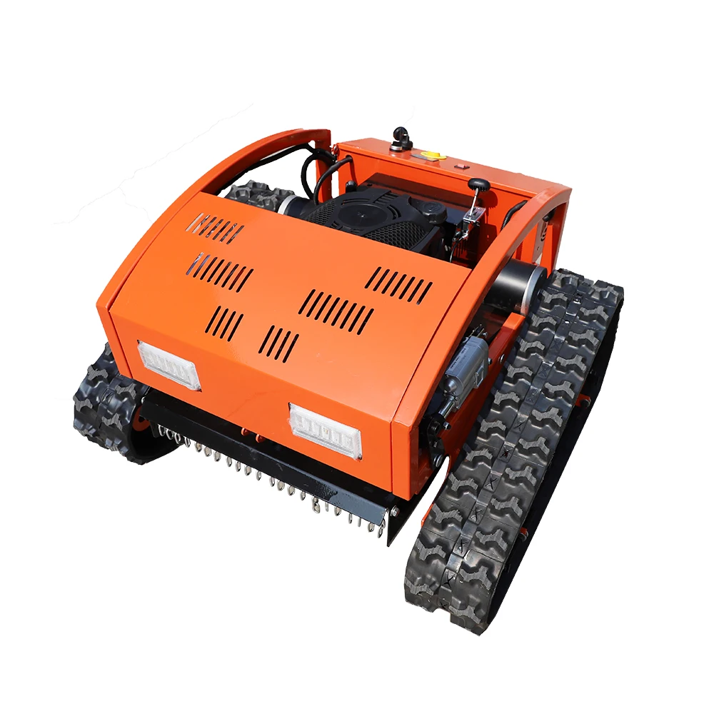Mesin Pemotong Rumput Putar Nol Mesin Pemotong Rumput Remote Control Perayap Gas Pemakan Gulma Robot Mesin Pemotong Rumput Robot Kecil