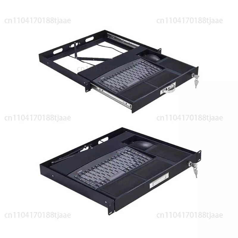 Industrial Keyboard 19-Inch 1U Rack Is  Tray Drawer USB Industrial Keyboard