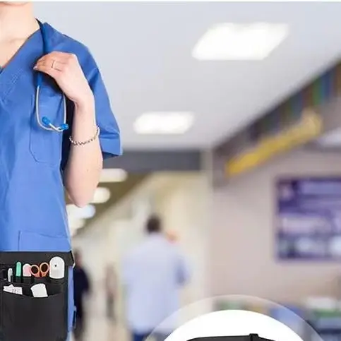 

Adjustable Nurse Fanny Pack Portable Large Capacity Oxford Cloth Nurse Pouch Waist Bag Multi Compartment Pocket Belt Organizer