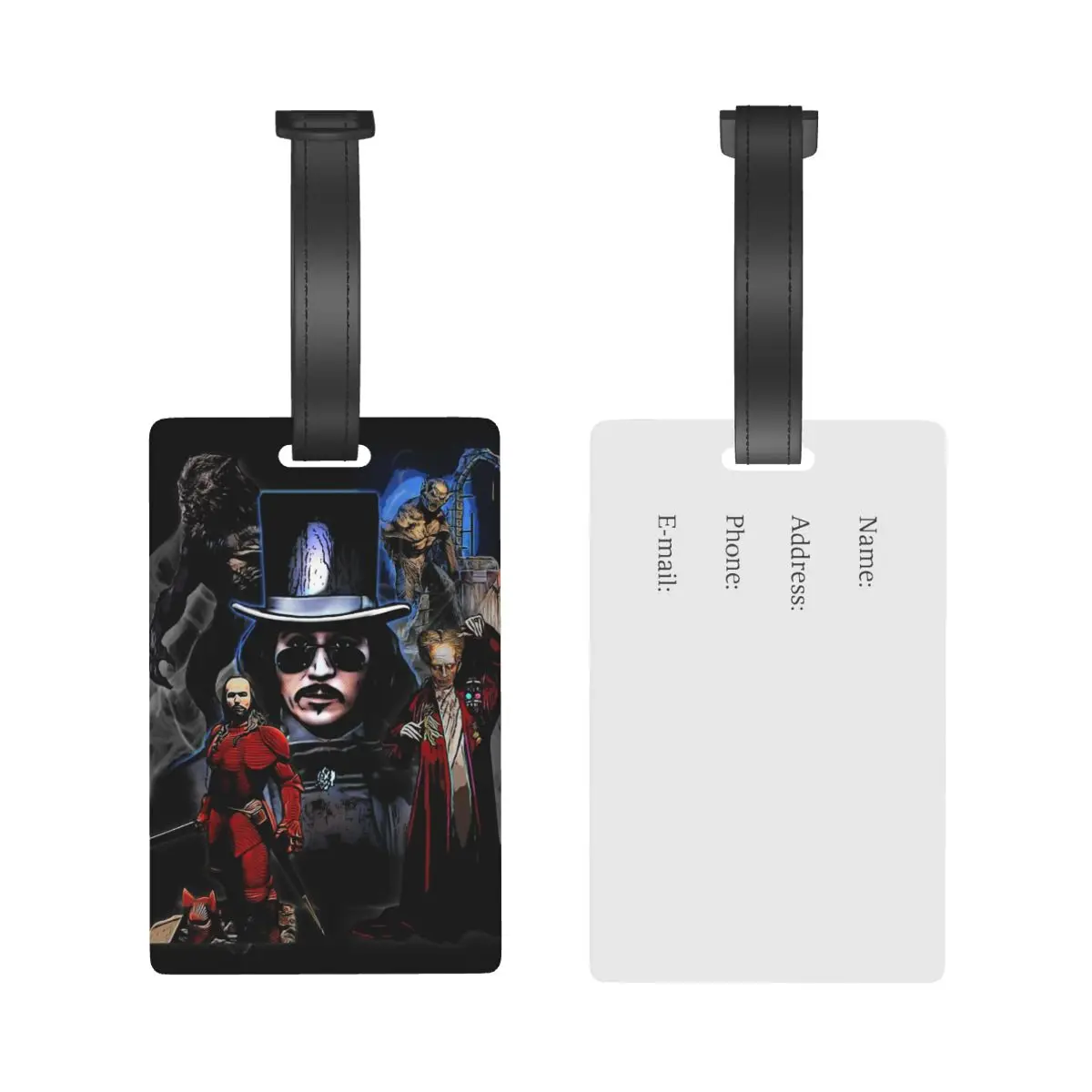 Bram Stokers Dracula etichette per bagagli accessori per valigie viaggio carino bagaglio etichetta d'imbarco porta etichette portatile ID nome indirizzo