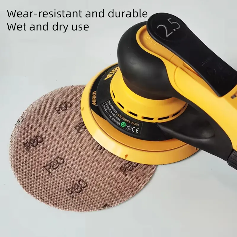 شبكة ATPRO مقاس 6 بوصات (150 مم) مع شريط فيلكرو، مناسبة لطحن وتلميع السيارات.