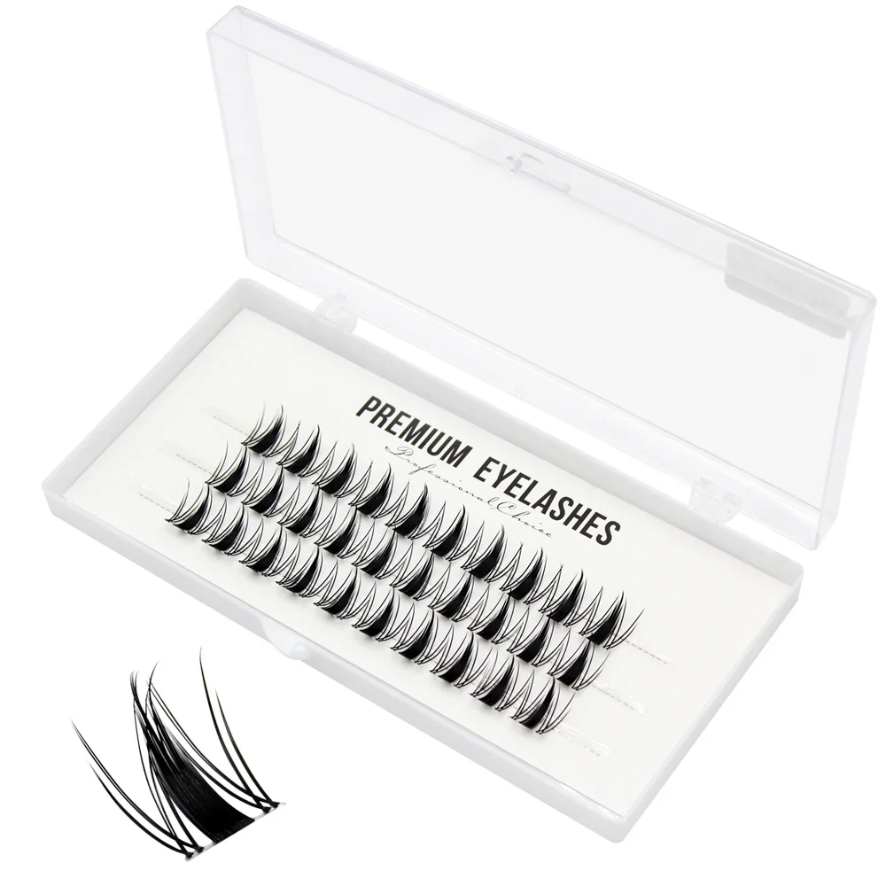 Super Bunch Professional Segmented Individual Eyelashes Cluster Volume Eyelash Extension False Silk Triple Lashes Makeup Tool
