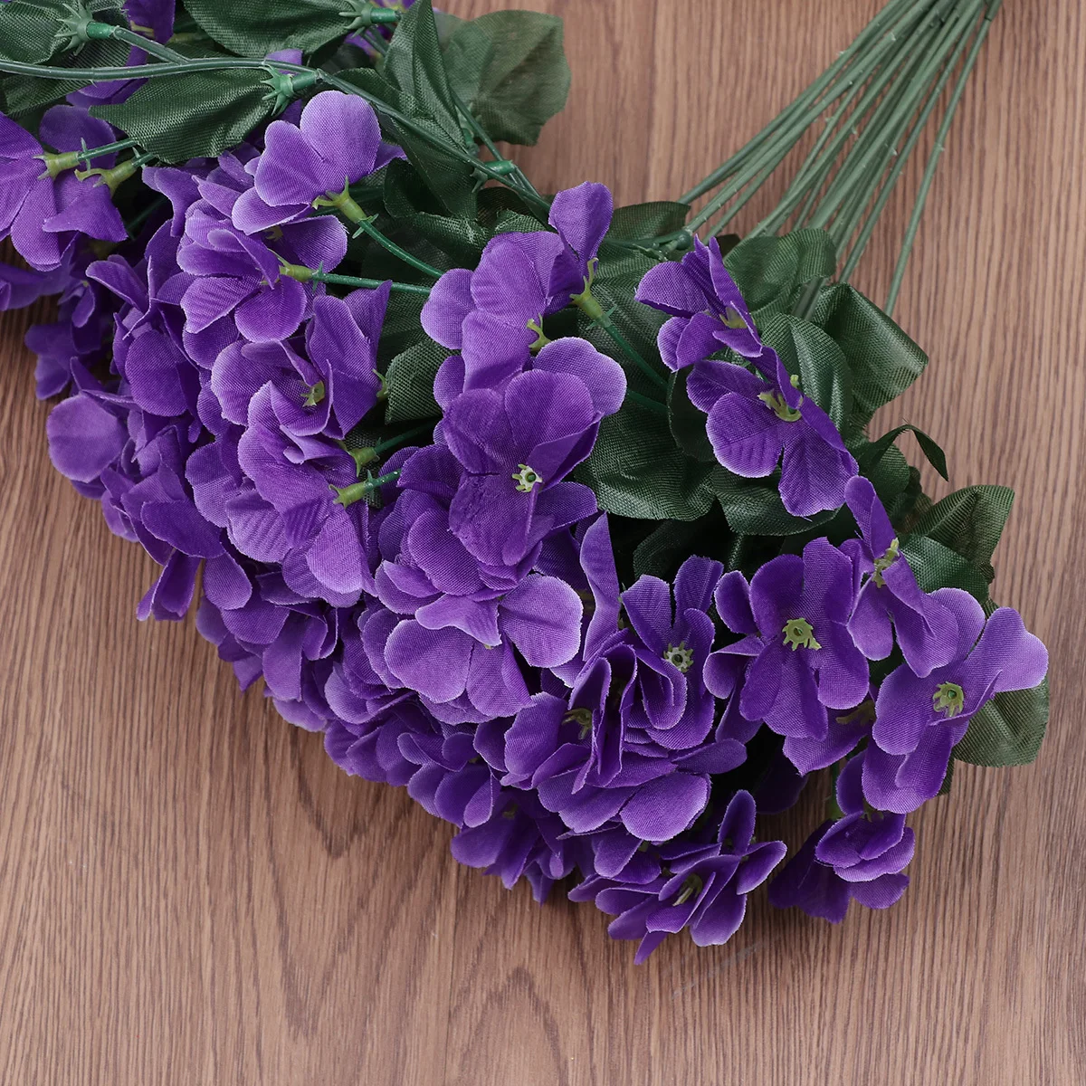 

2 pcs Simulation Wall-Mounted Flower Artificial Greenery Plant For Home Office Decor Purple Plastic Violet Faux Plants