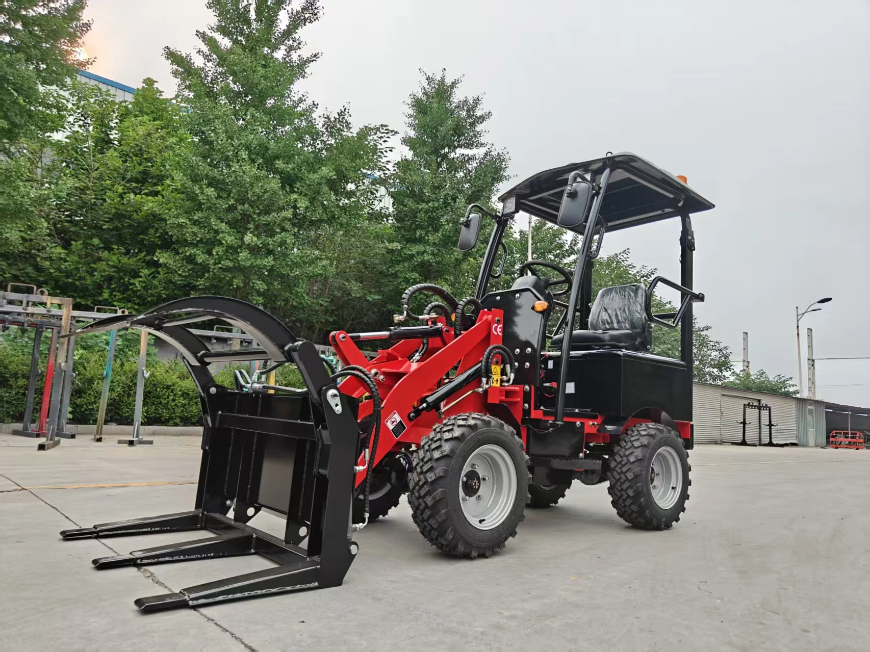 Wheel Loader Electric Mini Loader With Large Capacity Front Loader Free Shipping Backhoe Loader Battery Skid Steer Loader
