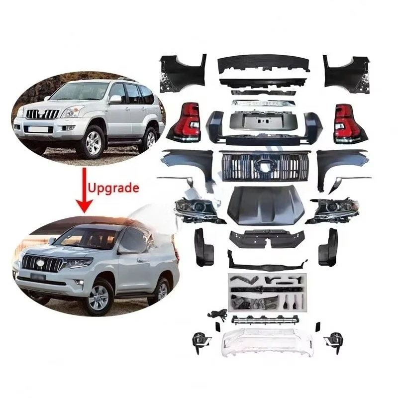 

Комплект для рестайлинга и модификации кузова (бампер) для Land Cruiser Prado LC120 (2003-2009) — обновление до LC150 (2018)