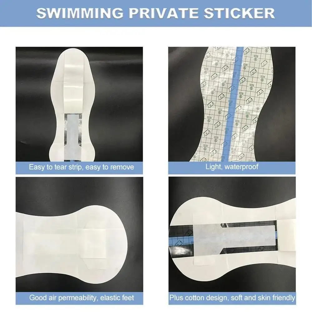 بطانات صحية ملصق سباحة خاص مضاد للقاذورات من البولي يوريثان ملصقات سباحة نسائية شفافة لاصقة صديقة للبشرة
