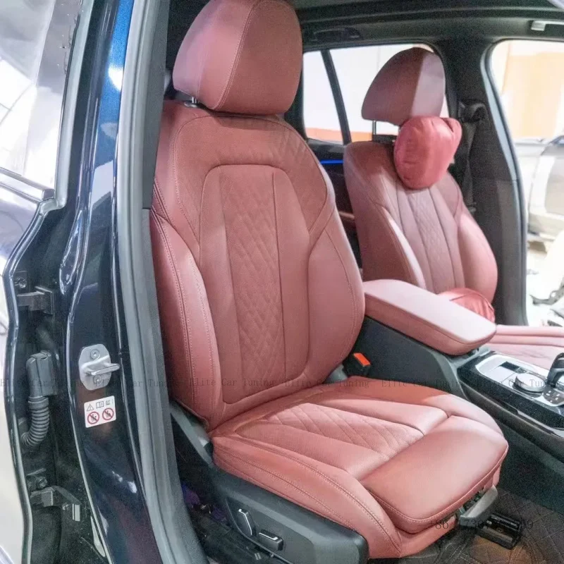 Luxury Customized Logo PVC Leather Suv Cushion Custom 3D Auto Seat Covers Fit for BMW 5 Series 2011-2017