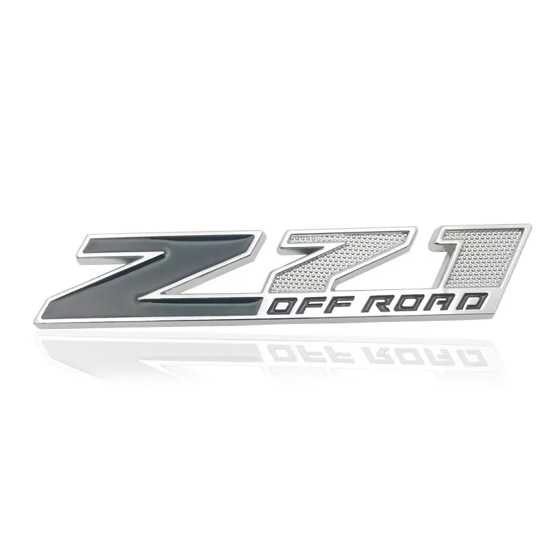 3D Metal Car Styling Z71 Offroad Logo Car Badge Grill Emblem for Silverado Suburban Tahoe 4X4 Auto Accessories