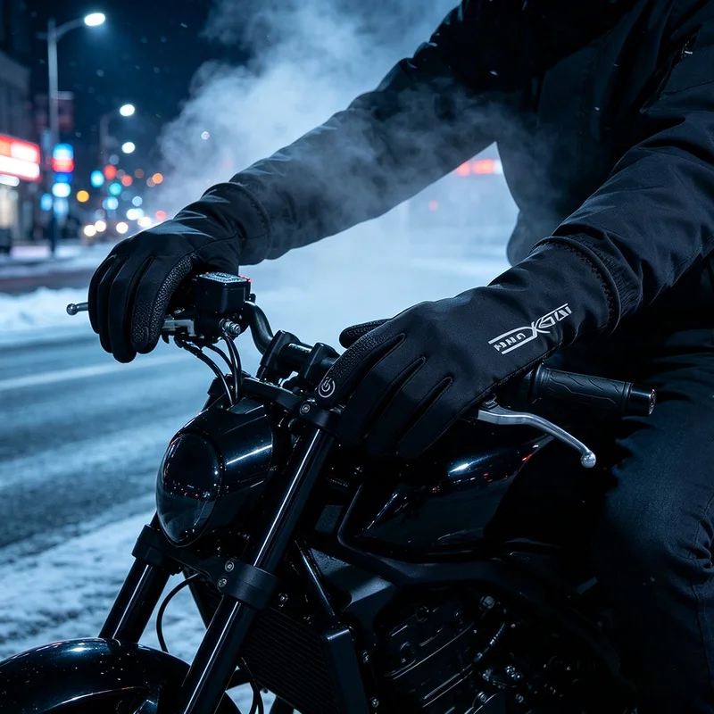 Winter Thermal Motorcycle Gloves Touch Screen Waterproof Warm Liner Glove Unisex Men Women For Snowmobile Skiing Cycling Items