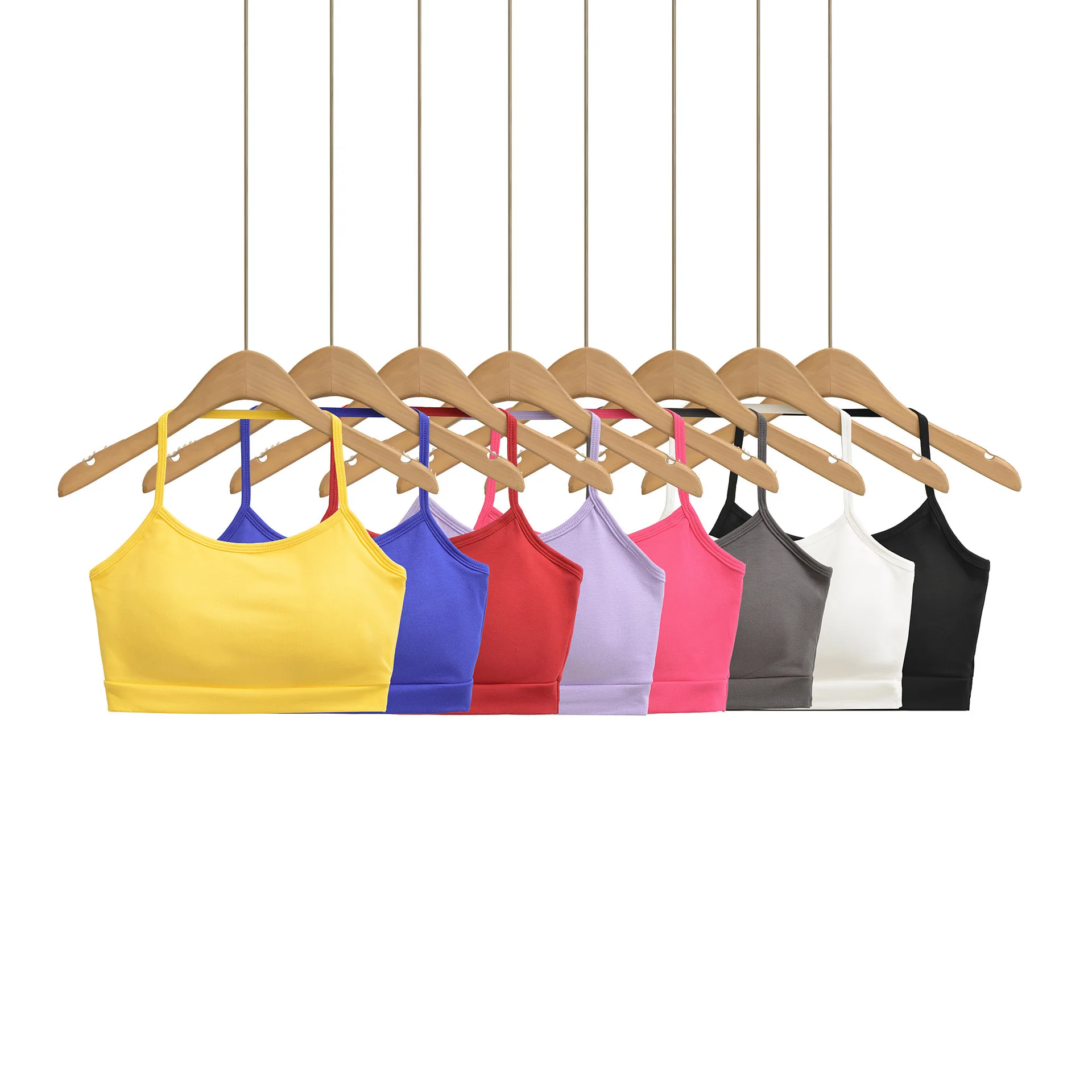 Sweet Style Spicy Girl Halter Neck Backless Tube Top Camisole For Women Summer Inner Wear With Chest Pad Bra Integrated Top 23GP