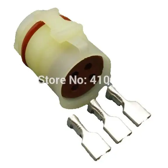 shhworldsea 5/30/100sets 4PIN 6.3mm kit auto plastic wire connector