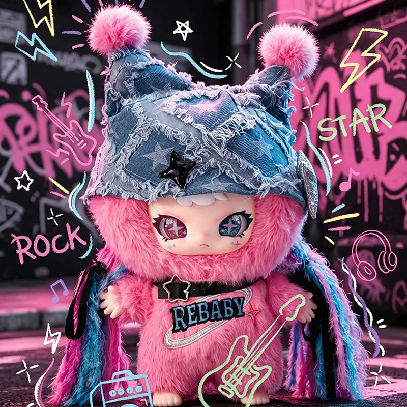 

Rebaby Teenage Era Series Blind Box Cute Rebaby 400% Vinyl Plush Doll Mystery Box Anime Action Figure Surprise Bag Home Decor