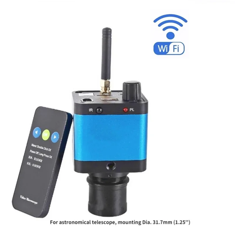 1.25in Astronomical Telescope Camera 16MP Wifi USB HDMI Wireless Electronic Eyepiece for Planetary Observation