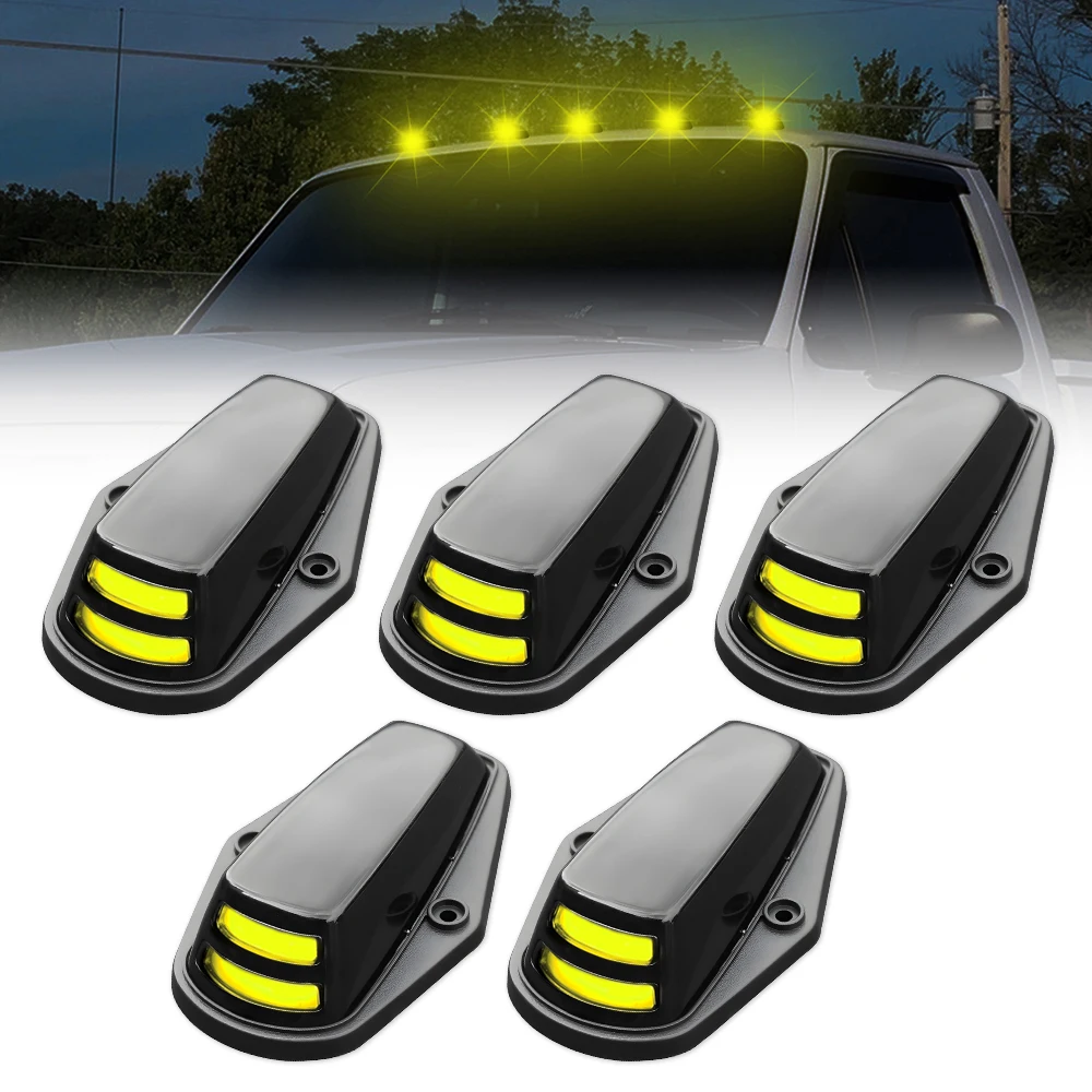 

5pcs Car Roof Marker Running Lights For Ford F150 F250 1984-1996 F250 HD 1997 F350 1984-1997 F-Series Super Duty 1988-1997
