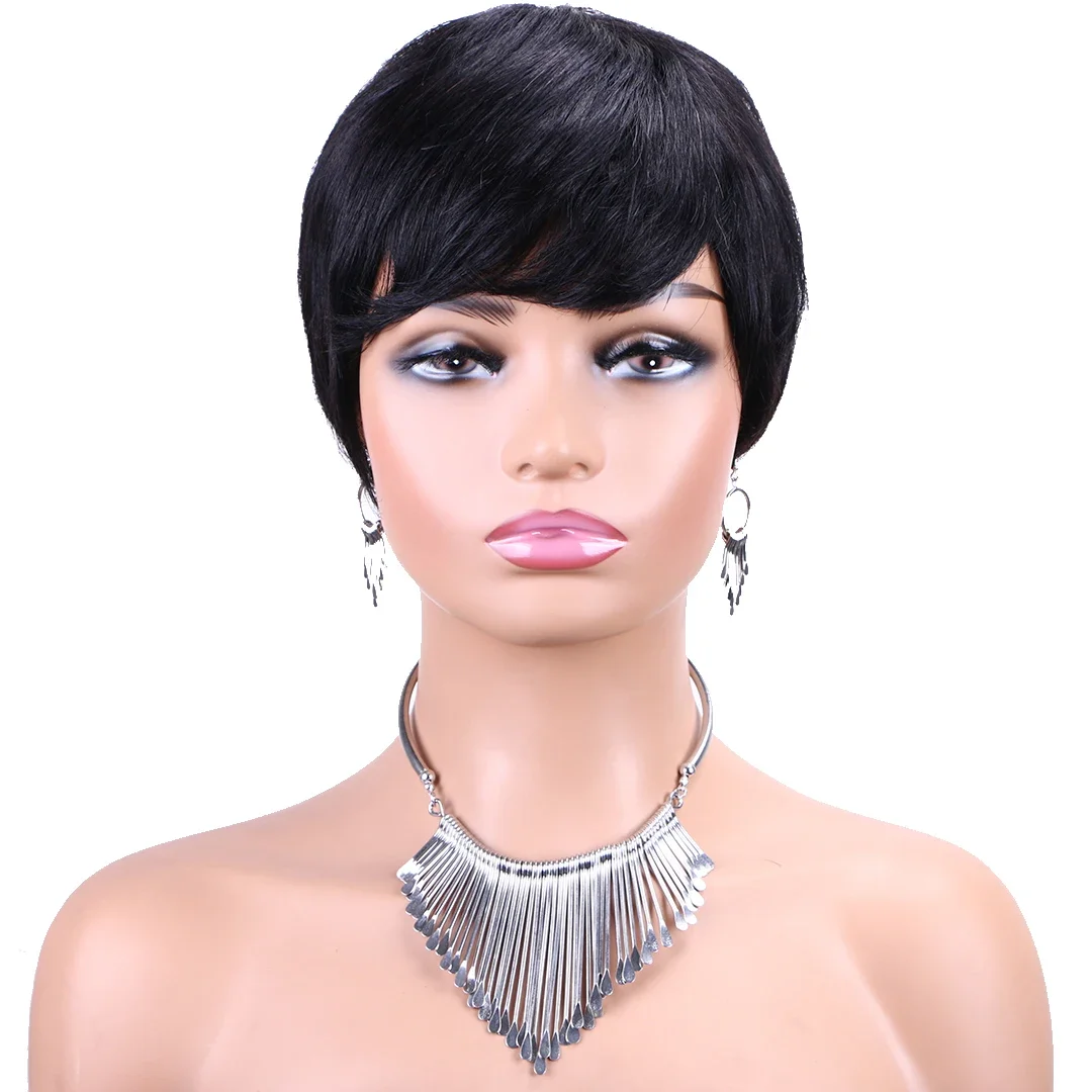 黒ウィッグ 13x4 HD 透明レースフロントウィッグ 人毛ウィッグ 100%人毛品質 180%密度人毛フルレースコスプレ