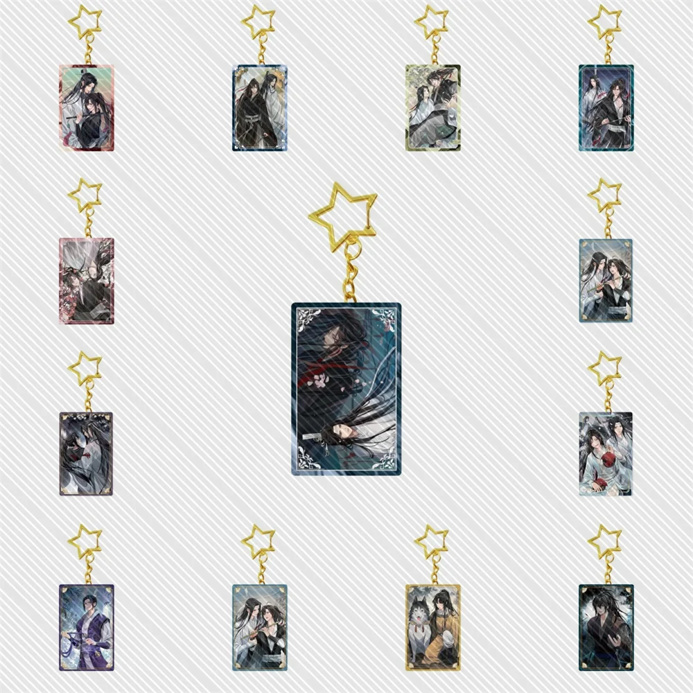 Mo Dao Zu Shi – Figurines de collection en acrylique de 6 cm : Wei Wuxian, Lan Wangji, Jiang Cheng, Jin Ling – Accessoires de figurines d'action