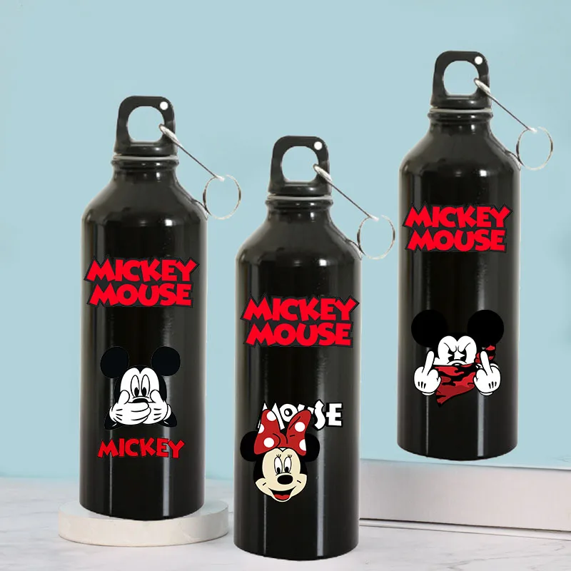 

Disney Mickey Mouse Aluminum Outdoor Sports Water Bottle Drinking Kettle Drinking Cup Leakproof Water Jug for Travel Running